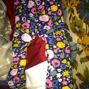 CARTER’S 12 Month Baby Floral Leggings Good Cond.
